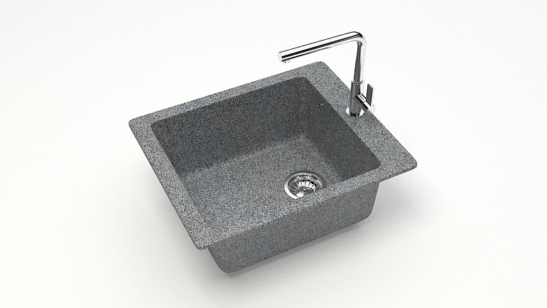  Мойка 08/Q8 (500х425х195+сифон) тем.серый
