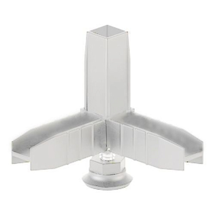 Коннектор 3 (с регул. опорой) белый