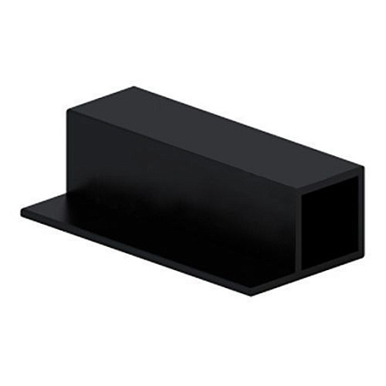  Профиль под ЛДСП 3000мм (черный муар)