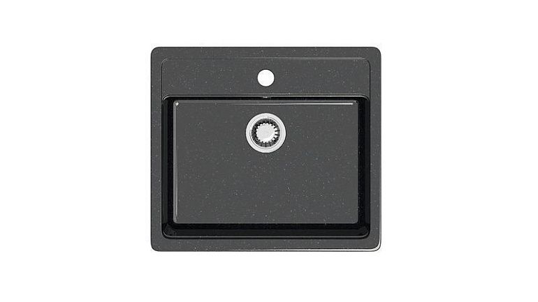  Мойка 09/Q4 (570х505х200+сифон) черный