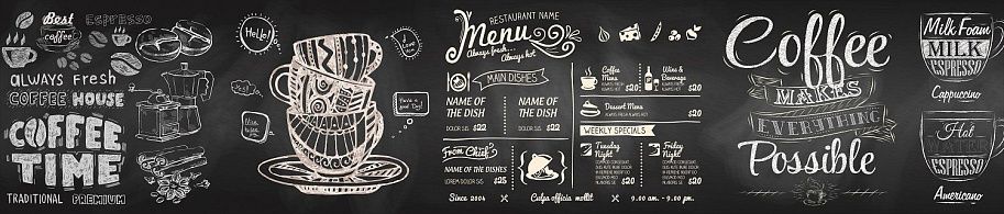 Панель высокогл. STEKLU-NET 6х2800х600 Доска Coffee