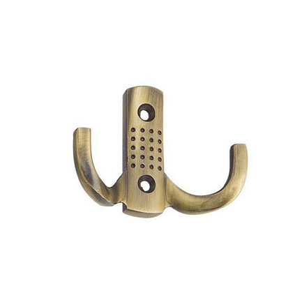 Крючок 2-рожковый №11 античная бронза