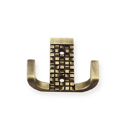 Крючок 2-рожковый KR0160 античная бронза   #Распродажа#